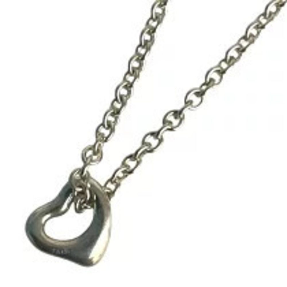 Tiffany Co Elsa Peretti Open Heart Necklace Sterling Silver